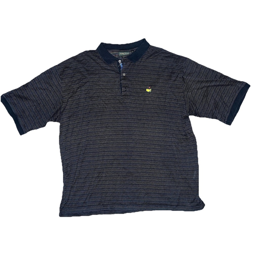Bobby Jones Collection Made in Italy Golf Polo Shirt XXL Retro Geometric Cotton